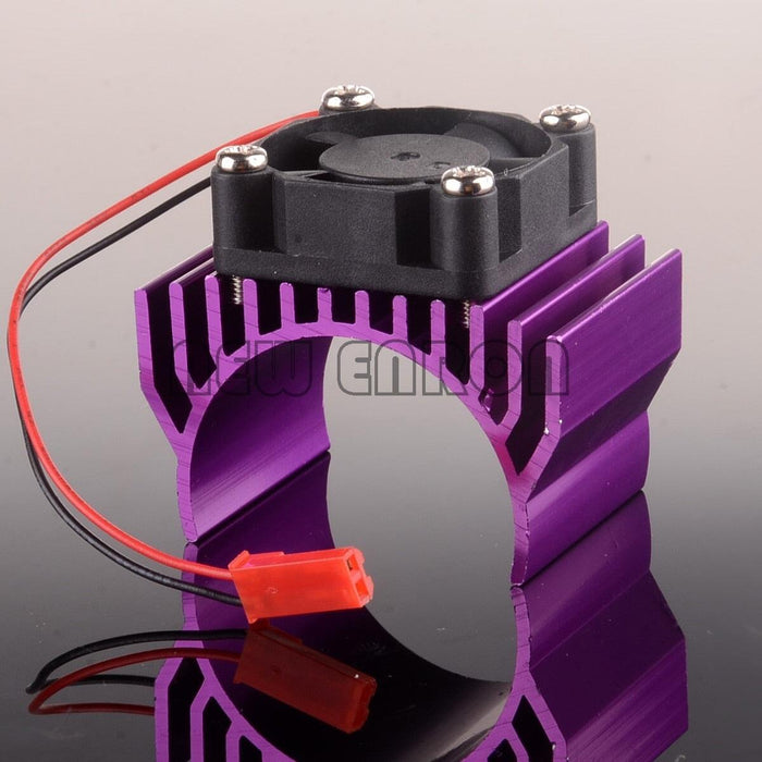 36mm 540/550 Motor Heat Sink w/ Cooling Fan Koeling New Enron Purple 