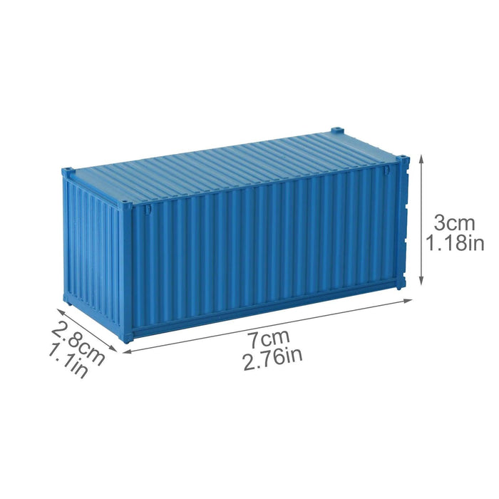 3/8PCS HO Scale 20ft Container 1/87 (ABS) C8720 - upgraderc