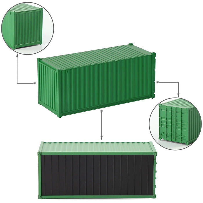 3/8PCS HO Scale 20ft Container 1/87 (ABS) C8720 - upgraderc