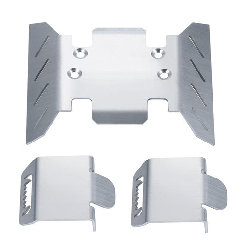 3PCS Chassis Armor Plate Set for Axial SCX6 (Roestvrij staal) Onderdeel Yeahrun 