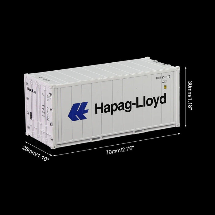 3PCS HO Scale 20ft Reefer Container 1/87 (ABS) C8727 - upgraderc