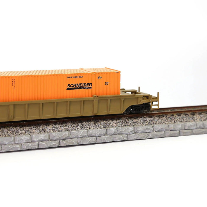 3PCS HO Scale 53ft Container 1/87 (ABS) C8753 - upgraderc
