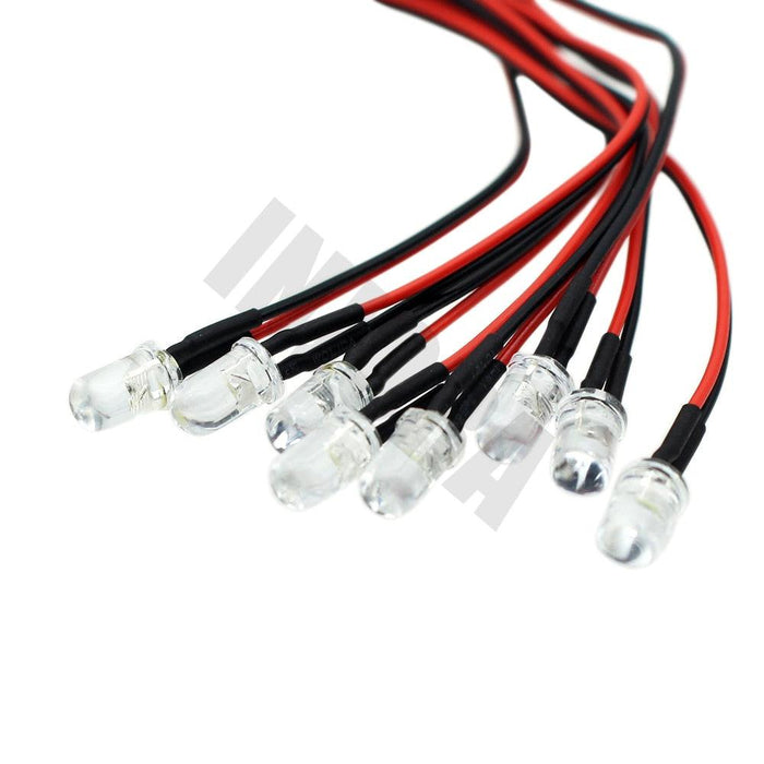 4 Red/4 White LED Light with controller Onderdeel Injora 