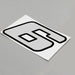 40-100mm Double-layer Silver Reflective Sticker Onderdeel upgraderc 6 100mm high 