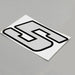 40-100mm Double-layer Silver Reflective Sticker Onderdeel upgraderc 5 100mm high 