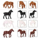 40PCS HO Scale Horses 1/87 (PVC) AN8701 - upgraderc