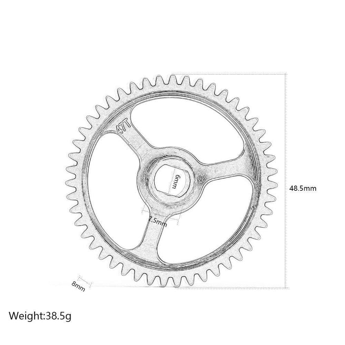 47T M1 Spur Gear for Arrma 1/5 (Staal) ARA310920 Onderdeel New Enron 