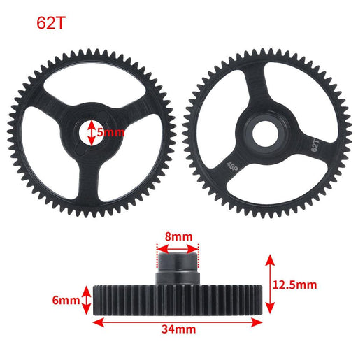 48P/62T Spur Gear for Traxxas Bronco, GT4-TEC 2.0 1/10 (Staal) - upgraderc