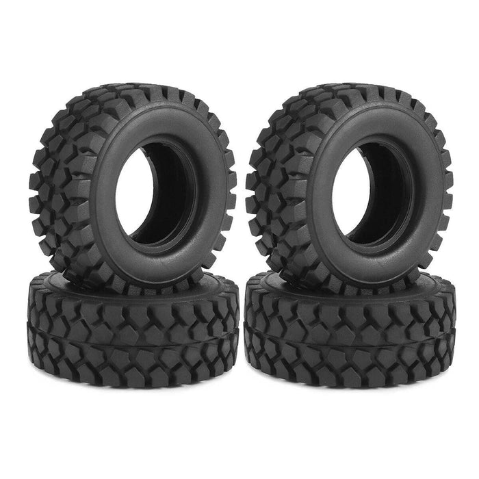 4PCS 1.0" 50x20mm 1/18, 1/24 Wheel Tires (Rubber) - upgraderc