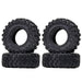 4PCS 1.0" 52x19mm 1/24 Crawler Tires (Rubber) Band en/of Velg New Enron 