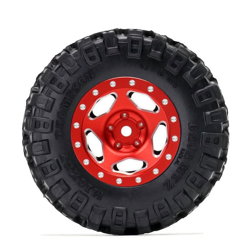 4PCS 1.0" 52x19mm 1/24 Crawler Wheel Set (Aluminium+Rubber) - upgraderc