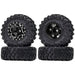 4PCS 1.0" 52x19mm 1/24 Crawler Wheel Set (Aluminium+Rubber) - upgraderc