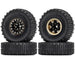 4PCS 1.0" 60x20mm 1/24 Crawler Beadlock Wheel Set (Messing+Rubber) - upgraderc