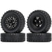 4PCS 1.0" 60x20mm 1/24 Crawler Wheel Set (Aluminium+Rubber) - upgraderc