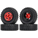 4PCS 1.0" 60x20mm 1/24 Crawler Wheel Set (Aluminium+Rubber) - upgraderc