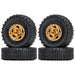 4PCS 1.0" 60x20mm 1/24 Crawler Wheel Set (Aluminium+Rubber) - upgraderc