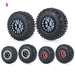 4PCS 1.0" Beadlock Wheel Rim Tires for 1/24 Crawler (Aluminium+Rubber) Band en/of Velg Yeahrun 