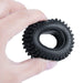 4PCS 1.0" Beadlock Wheel Rim Tires for 1/24 Crawler (Aluminium+Rubber) Band en/of Velg Yeahrun 