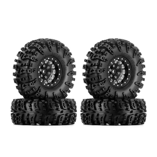 4PCS 1.3" 70*27mm 1/18 1/24 Wheel Tires Set (Aluminium, Rubber) - upgraderc