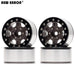 4PCS 1.55" 45*23mm 1/10 Crawler Beadlock Wheels Set (Aluminium) Band en/of Velg New Enron GRAY-BLACK 4pcs 