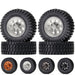 4PCS 1.55" 78*25mm 1/10 Crawler Beadlock Wheels Set (Metaal+Rubber) Band en/of Velg New Enron 