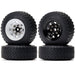 4PCS 1.55" 78x25mm Beadlock Wheel Set for 1/10 Crawler (Rubber+Metaal) Band en/of Velg New Enron 