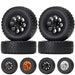 4PCS 1.55" 78x25mm Beadlock Wheels Set for 1/10 Crawler (Metaal+Rubber) Band en/of Velg New Enron 