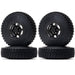 4PCS 1.55" 90x26mm 1/10 Crawler Wheels Set (Plastic+Rubber) Band en/of Velg New Enron Black 4Pcs 