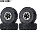 4PCS 1.55" 95x36mm 1/10 Crawler Beadlock Wheels Set (Aluminium+Rubber) - upgraderc