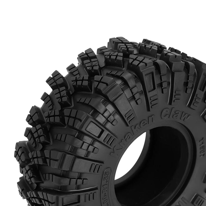 4PCS 1.55" 96.5x34.5mm Crawler Wheel Tires (Rubber) - upgraderc