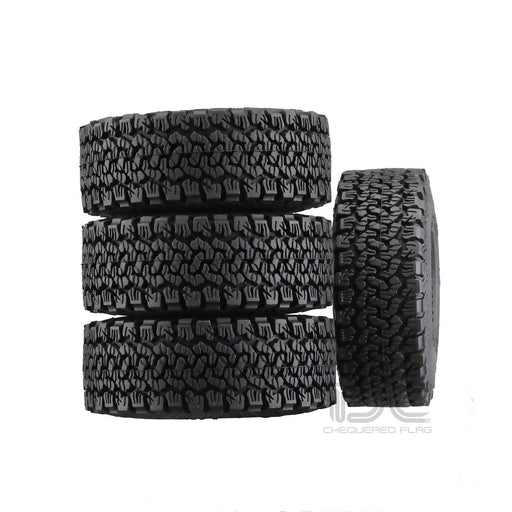 4PCS 1" 58x20.5mm 1/24 Crawler Tires (Rubber) - upgraderc