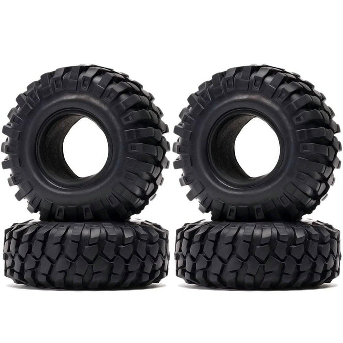 4PCS 1.9" 108x40mm 1/10 Crawler Wheels Tires (Rubber) Band en/of Velg New Enron WITH SOFT FOAM 