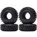 4PCS 1.9" 108x40mm 1/10 Crawler Wheels Tires (Rubber) Band en/of Velg New Enron WITH SOFT FOAM 