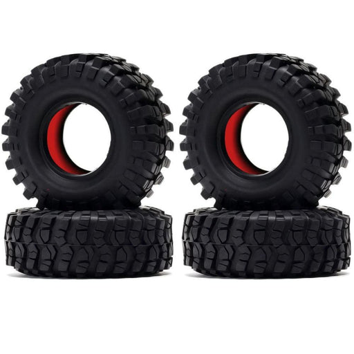 4PCS 1.9" 108x43mm 1/10 Crawler Tires (Rubber) - upgraderc