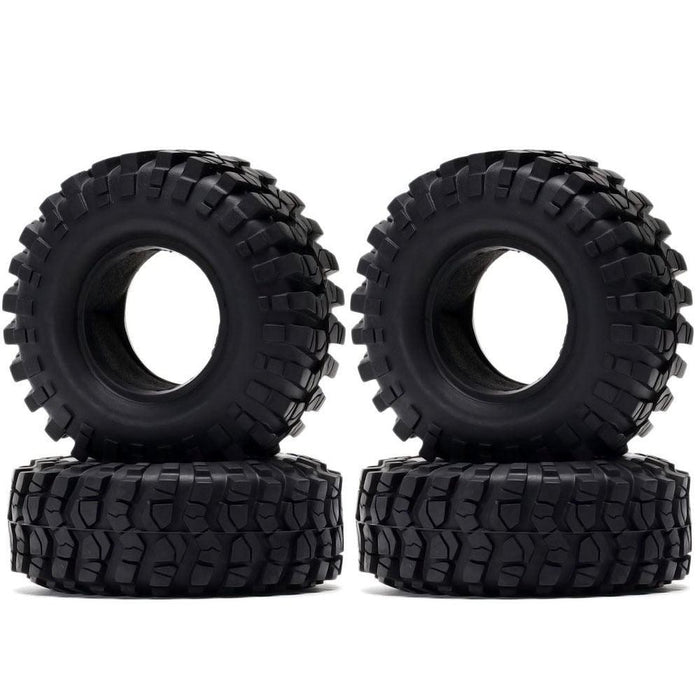 4PCS 1.9" 108x43mm 1/10 Crawler Tires (Rubber) - upgraderc