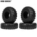 4PCS 1.9" 110x37mm 1/10 Crawler Tires (Rubber) Band en/of Velg New Enron WITH SOFT FOAM 