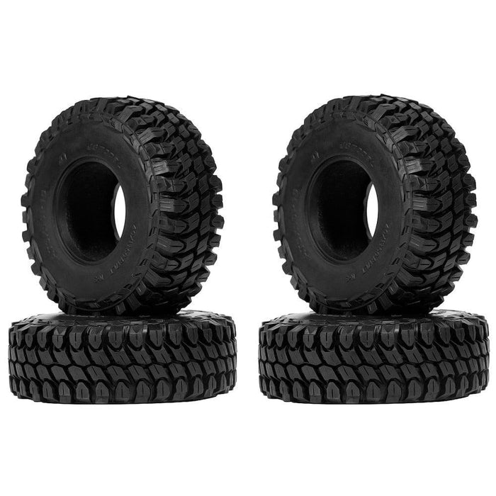 4PCS 1.9" 110x38mm 1/10 Crawler Tires (Rubber) Band en/of Velg New Enron WITH SOFT FOAM 