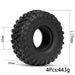 4PCS 1.9" 118x48mm 1/10 Crawler Tires (Rubber) Band en/of Velg New Enron 