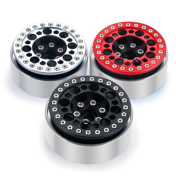 4PCS 1.9"/2.2" Beadlock Wheel Ring for 1/10 Crawler (Aluminium) Band en/of Velg Yeahrun 