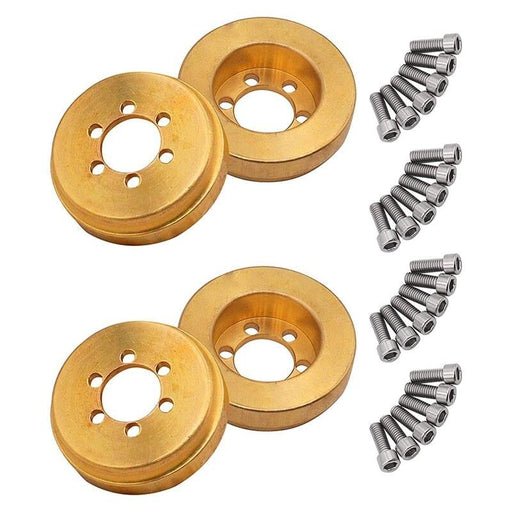 4PCS 1.9"/2.2" Internal Wheel Weight for 1/10 Crawler (Messing) Band en/of Velg upgraderc 