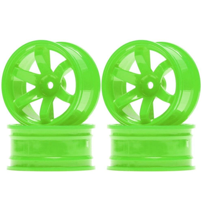 4PCS 1.9" 52x26mm Rims for 1/10 Drift (Plastic) Band en/of Velg New Enron GREEN 4PCS 