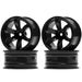 4PCS 1.9" 52x26mm Rims for 1/10 Drift (Plastic) Band en/of Velg New Enron BLACK 4PCS 