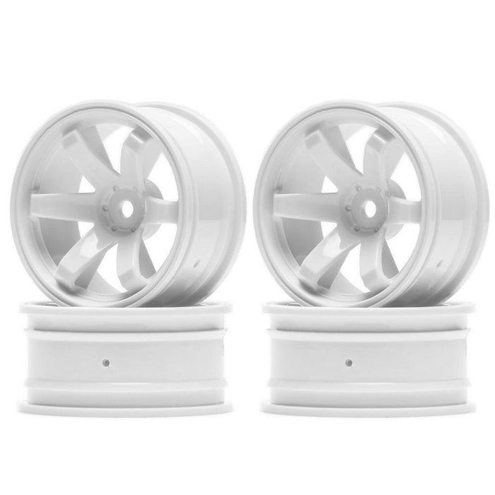 4PCS 1.9" 52x26mm Rims for 1/10 Drift (Plastic) Band en/of Velg New Enron WHITE 4PCS 