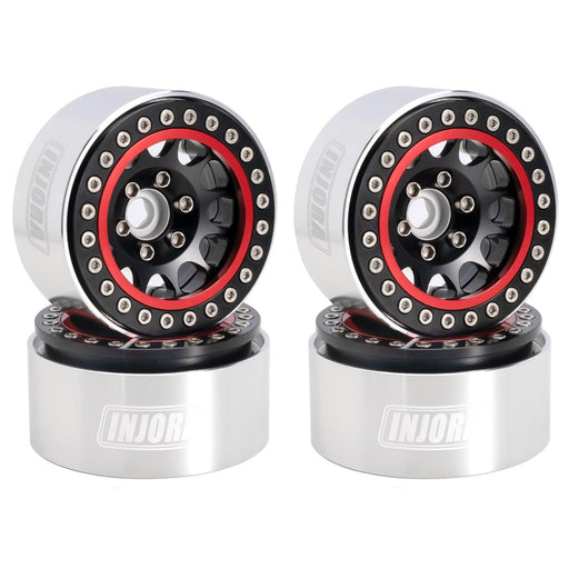 4PCS 1.9" 52x29mm 1/10 Crawler Beadlock Wheel Set (Aluminium) - upgraderc