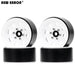 4PCS 1.9" 55x26mm 1/10 Crawler Beadlock Rims (Aluminium) Band en/of Velg New Enron White 