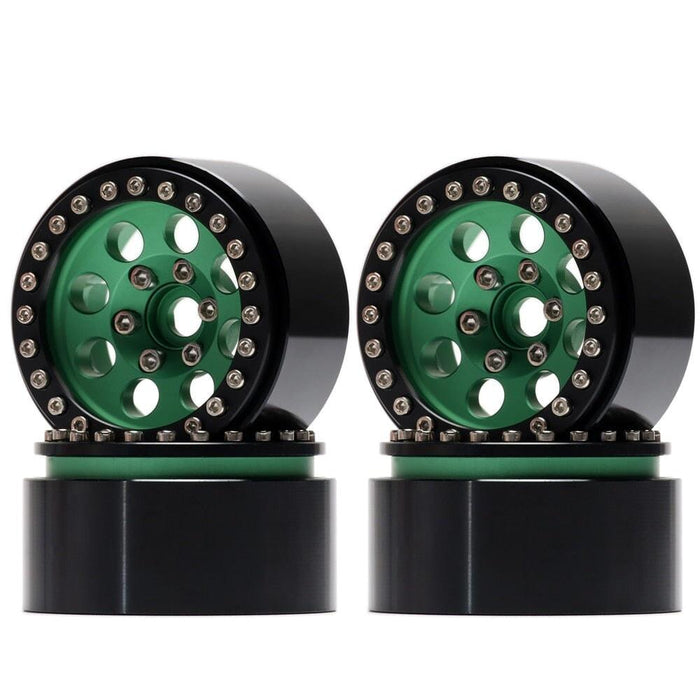 4PCS 1.9" 57x30mm Beadlock Rims for 1/10 Crawler (Aluminium) Band en/of Velg New Enron Green 4pcs 