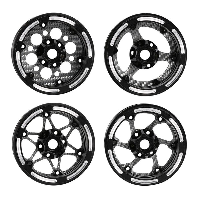 4PCS 1.9" 58.5x27mm 1/10 LCG Wheel Rims - upgraderc