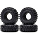 4PCS 1.9" 96x37mm Tires for 1/10 Crawler (Rubber) Band en/of Velg New Enron 