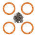 4PCS 1.9" Beadlock Rim Ring for 1/10 Crawler (Aluminium) Band en/of Velg Injora 1.9 Gold 