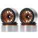 4PCS 1/10 Crawler 1.9" 56x26mm Beadlock Rims (Aluminium) Band en/of Velg New Enron Orange 